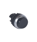 Osmoz non illuminated spring return head - projecting Ø22 - negru