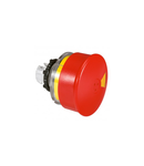 Osmoz non illuminated stay-put mushroom head - push-pull EN 418 -rosu Ø54 STOP-I