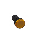 Osmoz one-piece pilot light cu integrated LED to be used cuout electrical block - yellow - 130 V~