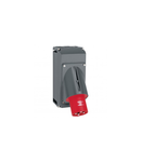Panel appliance stecher / fisa  Hypra - IP44 - 380/415 V~ - 63 A - 3P+E - plastic
