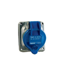 Panou montaj priza inclinata Hypra - IP44 -200/250 V~ -32 A - 2P+E -metal