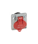 Panou montaj priza inclinata Hypra - IP44 -380/415 V~ -16 A -3P+E -metal