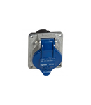 Panou montaj priza inclinata Hypra-IP44 -200/250 V~ -16 A -2P+E -metal