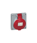 Panou montaj priza P17 - inclinata - IP44 - 380/415 V~ - 32 A - 3P+E