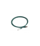 Patch cord category 6 A - S/FTP shielded - LSZH - lungime 1 m - verde