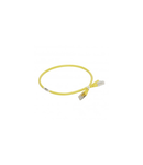 Patch cord category 6 A - S/FTP shielded - PVC - lungime 0.5 m - yellow