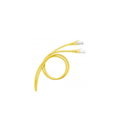 Patch cord category 6 A - S/FTP shielded - PVC - lungime 1 m - yellow