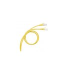 Patch cord category 6 A - S/FTP shielded - PVC - lungime 2 m - yellow