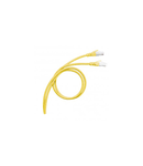 Patch cord category 6 A - S/FTP shielded - PVC - lungime 3 m - yellow