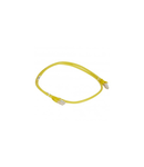 Patch cord category 6 A - U/UTP unscreened - PVC - lungime 1 m - yellow