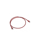 Patch cord/user cord RJ 45 - Cat.6 - F/UTP screened - LSZH rosu - 1 m