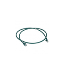 Patch cord/user cord RJ 45 - Cat.6 - U/UTP unscreened - LSZH verde - 1 m