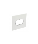 Placa Arteor - American standard - rotund - 3 module - 4''x4'' - alb