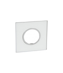 Placa Arteor - French/German standard - rotund - 2 or 2 x 1 module - mirror alb