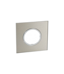 Placa Arteor - French/German standard - rotund - 2 or 2 x 1 module -stainless steel