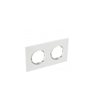 Placa Arteor - French/German standard - rotund - 2 x 2 module - alb