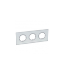 Placa Arteor - French/German standard - rotund - 3 x 2 module - mirror alb