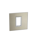 Placa Arteor - French/German standard - patrat - 1 module - stainless steel