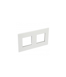 Placa Arteor - French/German standard - patrat - 2 x 2 module - alb