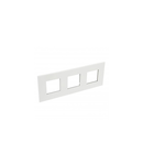 Placa Arteor - French/German standard - patrat - 3 x 2 module - alb