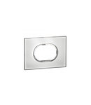 Placa Arteor - Italian / US standard - rotund - 3 module - mirror alb