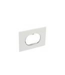 Placa Arteor - Italian / US standard - rotund - 3 module - alb