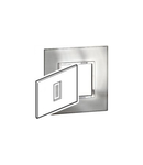 Placa Arteor - Italian / US standard - patrat - 1 module - stainless steel