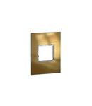 Placa Arteor - Italian / US standard - patrat - 2 module - gold brass