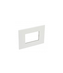 Placa Arteor - Italian / US standard - patrat - 3 module - alb