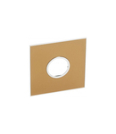 Placa Arteor - US standard - rotund - 2 module - 4''x4'' - gold brass