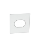 Placa Arteor - US standard - rotund - 3 module - 4''x4'' - mirror alb