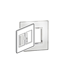 Placa Arteor - US standard - patrat - 2 x 3 module - 4''x4'' - mirror alb