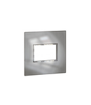 Placa Arteor - US standard - patrat - 3 module - 4''x4'' - stainless steel