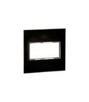 Placa Arteor - US standard - patrat - 4 module - 4''x4'' - mirror negru