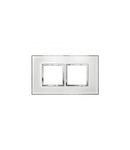 Plate British standard Arteor - patrat - 4 module - mirror alb