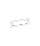 Plate British standard Arteor - patrat - 8 module - mirror alb