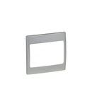 Placa Mallia - 1 module - silver