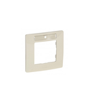 Placa Niloé - 1-module - cu label-holder - ivory