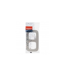 Placa Valena Allure - 2 module - ivory