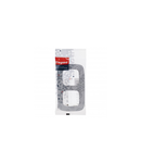 Placa Valena Allure - 2 module - narcis chrome