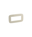 Placa Valena Allure - 5-module open plate - ivory