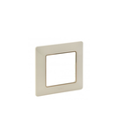 Plate Valena Life - 1 module - ivory/gold