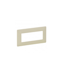 Plate Valena Life - 5 module open plate - ivory