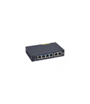 PoE Ethernet switch 1 Gigabit cu power supply and DIN rail fixing accessory