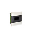 Practibox S Montaj incastrat cabinet pentru dry partition - Bara de nul - Usa fumurie - 1 rand - 8 module per rand