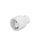 Priza 2P+E- 16 A - German standard - plastic straight outlet - alb - gencod