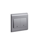 Push-button Belanko colours - 4 A - 250 V~ - 2 module pentru electric shutters - dark gri