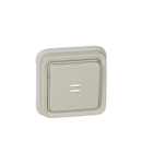 Push-button Plexo IP55 - illuminated changeover - flush mounting - alb