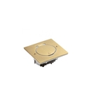 Receptacle pentru floor priza Arteor/Mosaic - versiune patrata - golden brushed