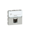 RJ 45 priza Mosaic - category 5e UTP - 2 module - aluminiu